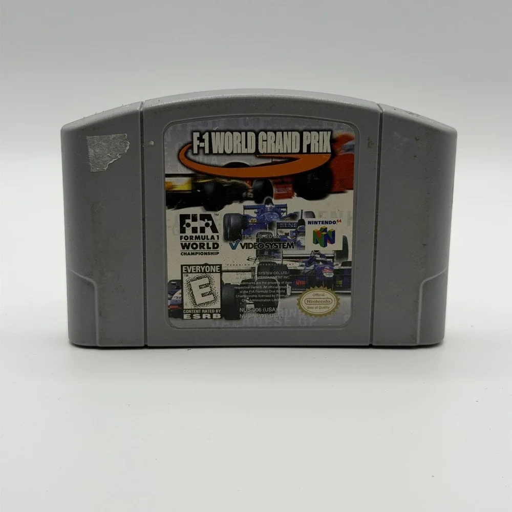 F-1 World Grand Prix Nintendo 64 N64 Game E Video System NTSC-U/C 1998 Cart